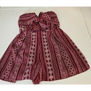 Daytrip Red White Shorts Romper Woman's Size Small